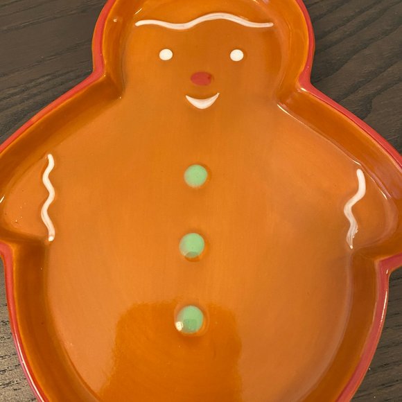 Christmas Gingerbread Man Ceramic Plate and Cup by Bonnie Lynn - Picture 3 of 5